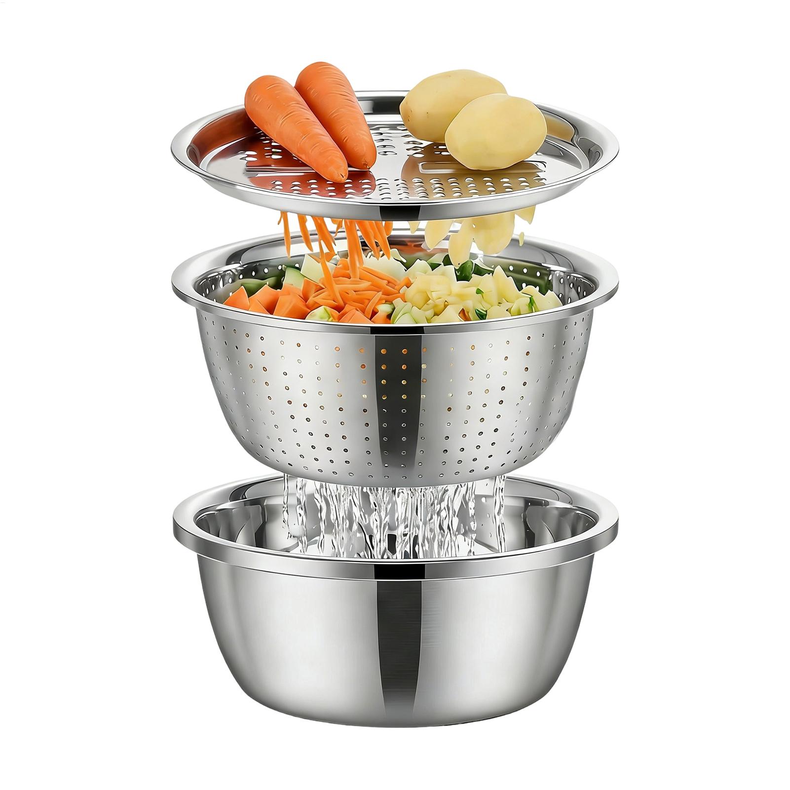 Meal Prep Pasta - Дуршлаг-корзина из нержавеющей стали 26 см