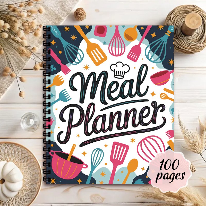 Meal Prep Book - Блокнот для планирования питания, еженедельный дневник