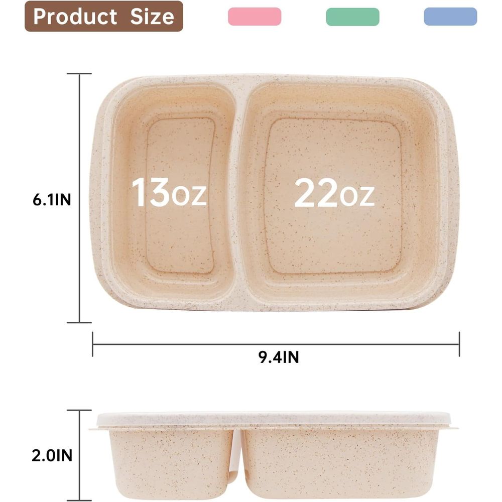 Набор из 4 контейнеров для бен – обзор и цена Meal Prep Container