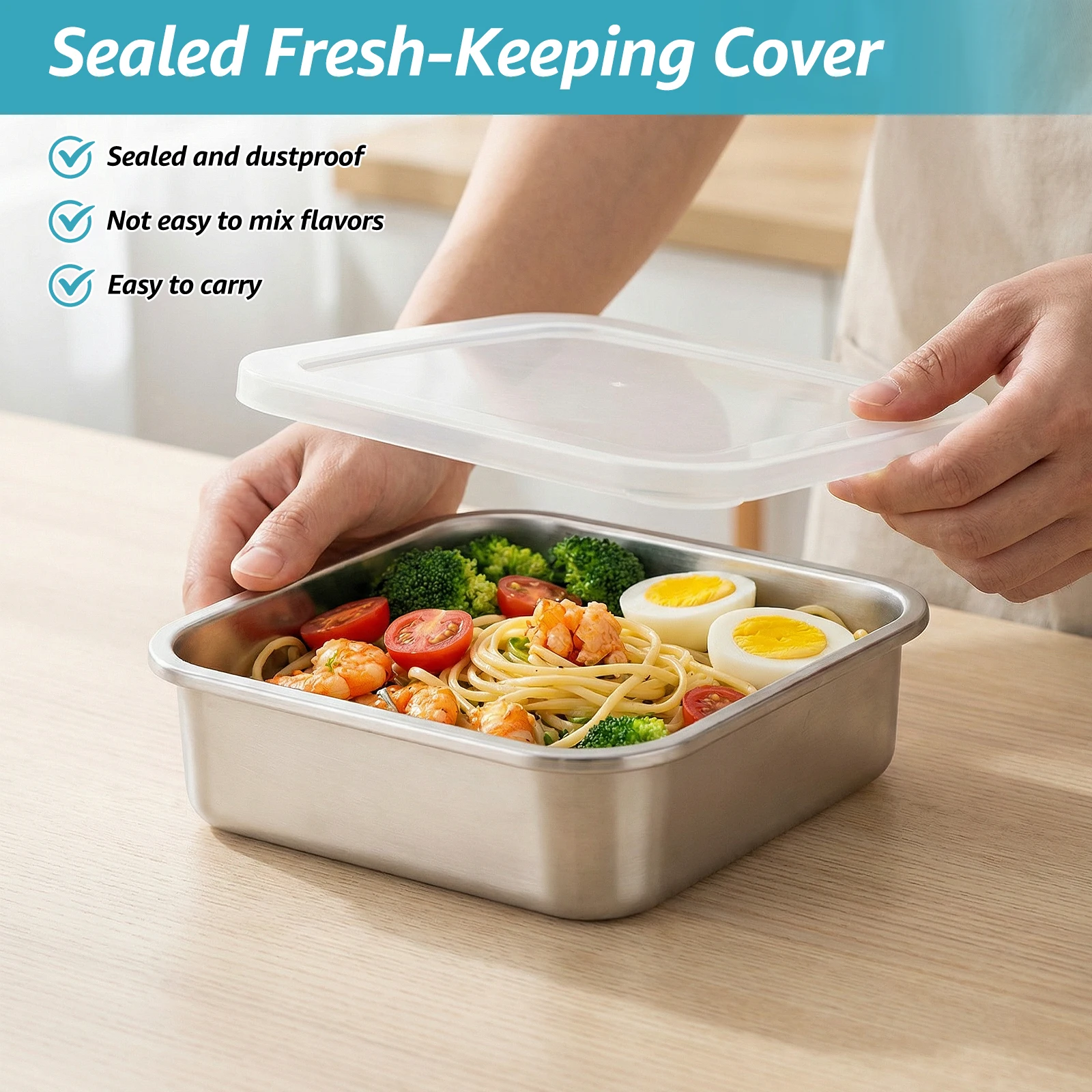 Набор 2-в-1: Квадратная миска- – обзор и цена Meal Prep Container