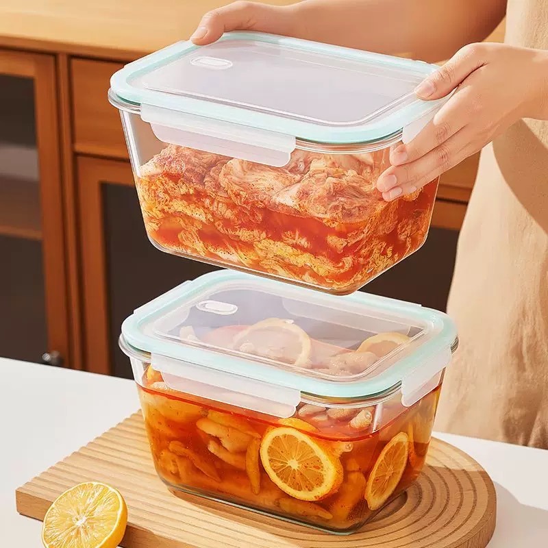 Белая крышка, стеклянный конте – обзор и цена Meal Prep Container