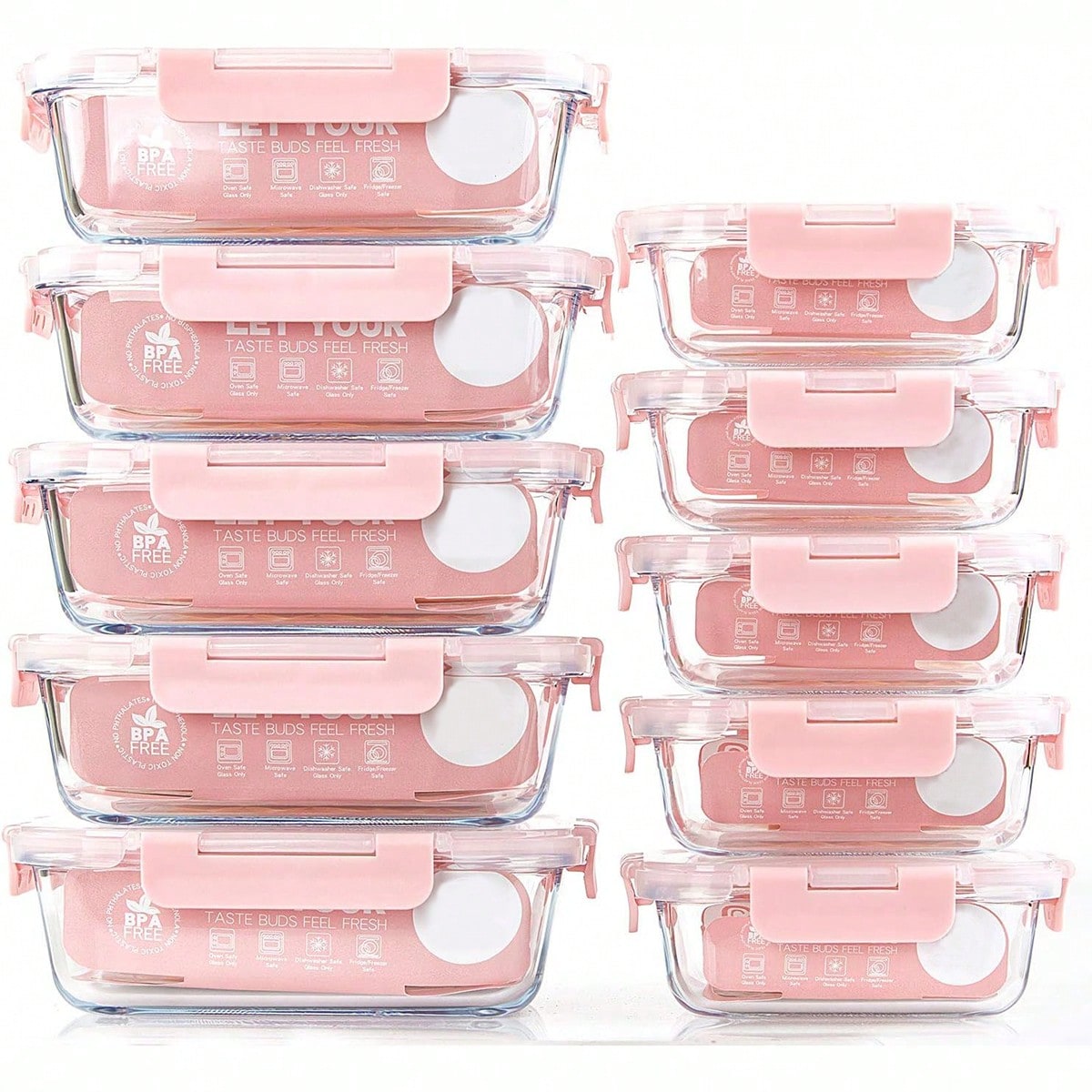 Набор из 10 стеклянных контейн – обзор и цена Meal Prep Container