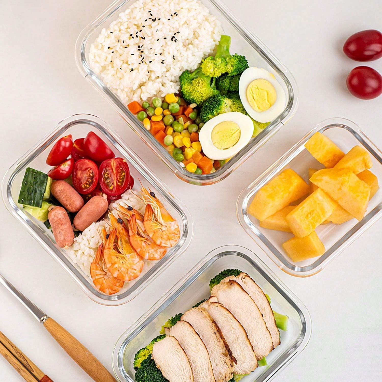 Набор из 10 стеклянных контейн – обзор и цена Meal Prep Container