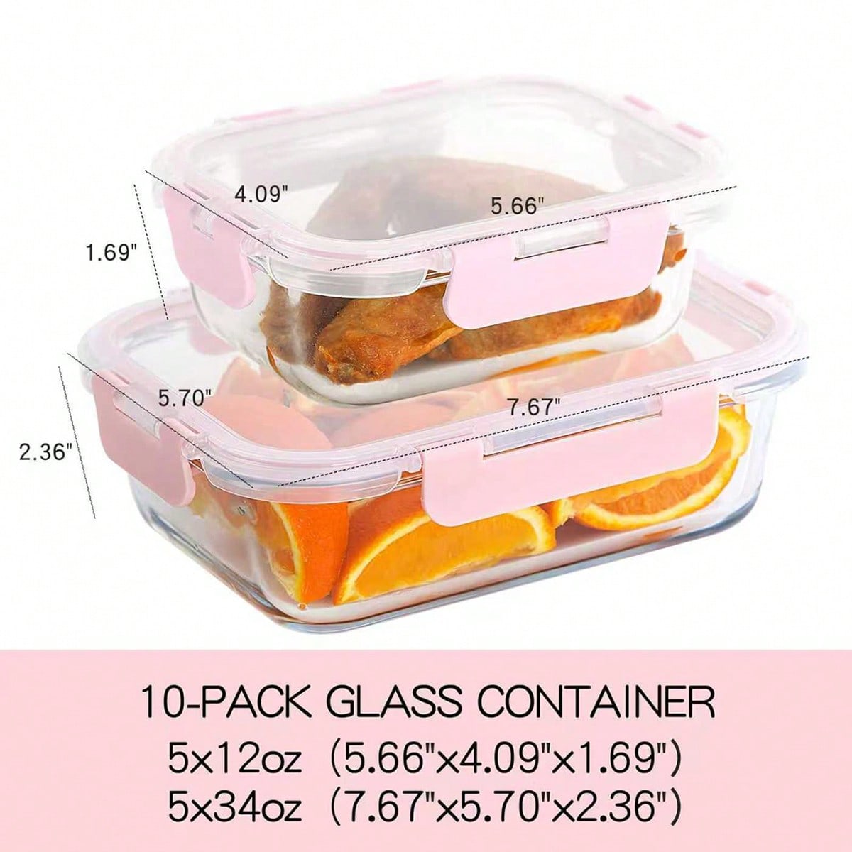 Набор из 10 стеклянных контейн – обзор и цена Meal Prep Container