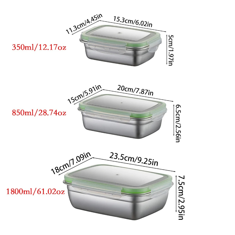 Набор ланч-боксов из нержавеющ – обзор и цена Meal Prep Container