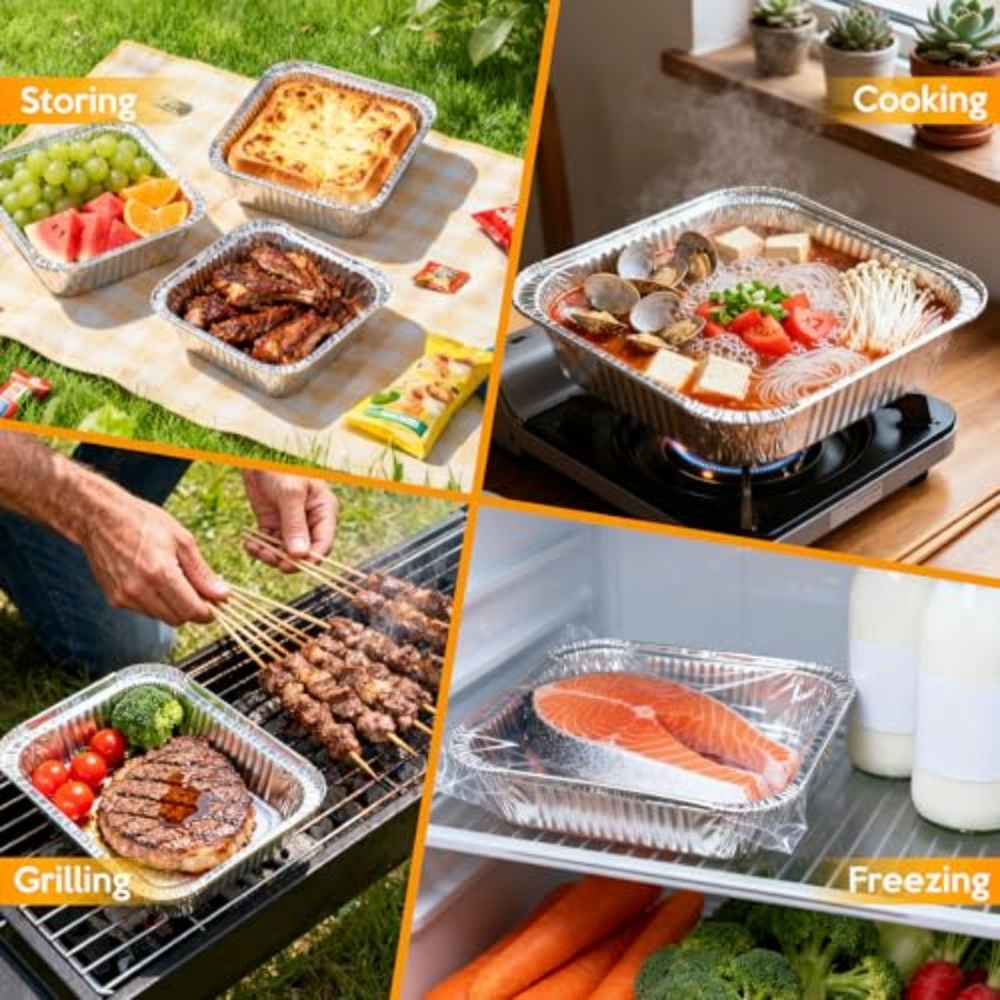 Одноразовые алюминиевые формы  – обзор и цена Meal Prep Container